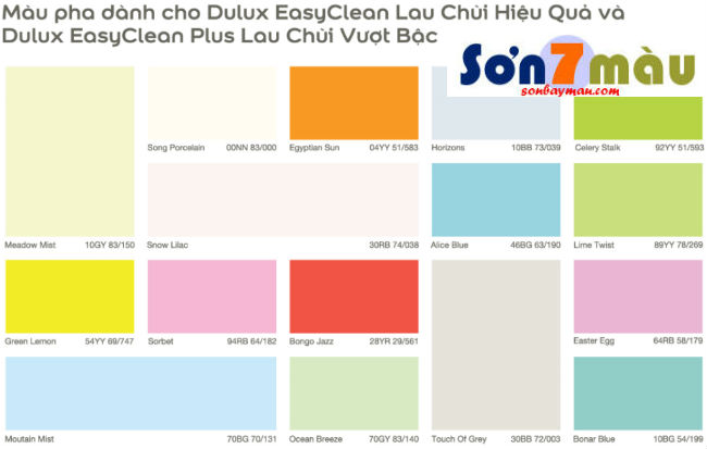 Dulux Easy Clean còn có thể pha những màu độc cho công trình bạn 
